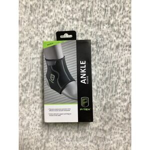 P-TEX Ankle Sleeve Medium Black Thermal Compression Support P-TEXA100